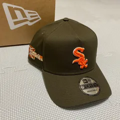 《NEWERA》ニューエラ   シカゴ　ホワイトソックス　スナップバック　キャップ　サイドパッチ　ブラウン　オレンジロゴ