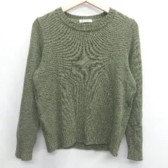 ◇ ⊇ NEWYORKER ニューヨーカー 長袖 ニット セーター サイズL グリーン系 レディース E  【1410100048984】