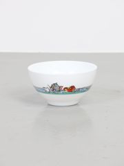 1980年代 ヴィンテージ Arcopal トムとジェリー ミルクガラス ボウル