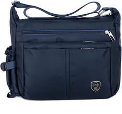 Amuself ショルダーバッグ メッセンジャー トート メンズ レディース A4 斜め掛け 肩掛け カジュアル アウトドア 防水 軽量 大容量( ネイビー)