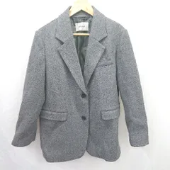 ◇ ⊇ COCO DEAL ココ ディール シンプル系 長袖 ダブルフェイスオーバージャケット サイズ2 グレー系 レディース E  【1507250003588】