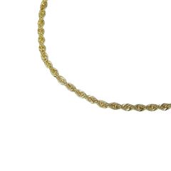 パイプロープチェーン ネックレス K18 18金 イエローゴールド 40cm 2mm アクセサリー (HR035-40)