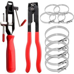 SALUDABLE ドライブシャフトブーツ ブーツバンド ツール 工具 クランプ 交換 整備 セット (カッター + プライヤー + バンド（5個ずつ）セット)