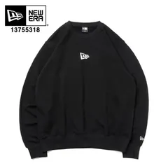 NEW ERA 13755318 裏毛 スウェット クルーネック Flag Logo Mini フラッグロゴ ミニ ブラック トップス【ニューエラ スウェットシャツ トレーナー メンズ レディース  ユニセックス シンプル ベーシック newera 新品
