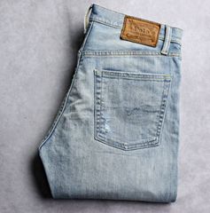 【POLO RALPH LAUREN】ポロラルフローレン ダメージ＆リペア加工 スリムストレートジーンズ SULLIVAN STRAIGHT W28