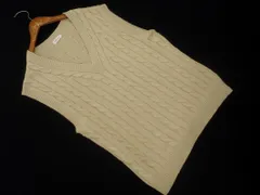 LEPSIM レプシィムローリーズファーム Vネック ケーブル編み オーバーサイズ ニット ベスト sizeF/ベージュ ◇■ レディース