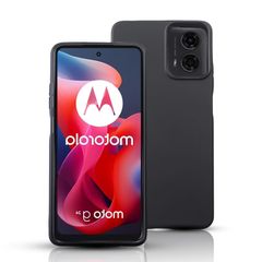 【在庫処分】G24 ケース シリコン 耐衝撃 Moto 滑り止め スマホケース 傷付き防止 超軽量 マット質感 指紋防止 レンズ保護 ワイヤレス充電 Motorola Moto G24 カバー (黒)