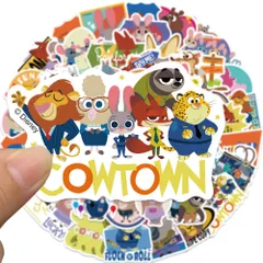 ディズニー ズートピア Zootopia Disney ウォルト・ディズニー ウォールスッテッカー 壁紙シール wallsticker disney 3～6cm*約50枚セット JZ1