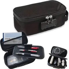 Cielbliss タクシー用釣り銭バック 家計管理 ポーチ 釣り銭ケース 集金 ガジェットポーチ 小型 手提げ金庫 お金管理(ブラック,  ノーマルタイプ)