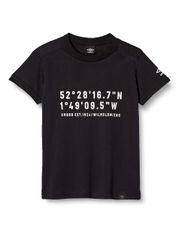 [アンブロ] ジュニア用 ドライコットン半袖Tシャツ キッズ UUJRJA61 ブラック