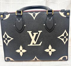 Louis Vuitton/ ルイヴィトン M45659  オンザゴー PM  バイカラー モノグラム･アンプラント レザー ブラックベージュ M-1110