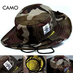サファリハット メンズ 釣り 帽子 ハット レディース SUNS(サンズ) 撥水 NEK H-051 大きいサイズあり キッズ 子供 UVカット アドベンチャーハット 父の日 贈り物 プレゼント ユニセックス アウトドア CAMO(H_051)