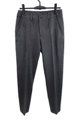 【美品】BEAMS GOLF(ビームスゴルフ) パンツ グレー白ドット柄 レディース 44 ゴルフ用品 2504-0310 中古