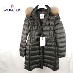 未使用 MONCLER HERMIFUR GIUBBOTTO ダウン ジャケット エルミファー F20931C51601 53048 TG 3 BLK ブラック 黒 アウター ナイロン リアルファー FOX