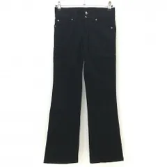 ★特価★【美品】エドウィンゴルフ パンツ 黒 無地 裾裏汚れ レディース S ゴルフウェア EDWIN GOLF