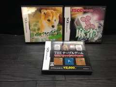 nintendogs 柴&フレンズ, 1500 DS Spirits Vol.1 麻雀, SIMPLE DS シリーズ Vol.30 THE テーブルゲーム DS ソフト 3点まとめて mGG142 ● ★