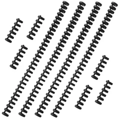 【迅速発送】EUSTACE 10個セット 6穴 30穴 ルーズリーフバインダーリング プラスチック製 ルーズリーフ リング 製本用とじ具 ファイル本製作 システム手帳リング 単語帳 学習カード 自作レシピ メニュー リング 資料保存 整理