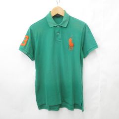 ポロ バイ ラルフローレン Polo by Ralph Lauren ポロシャツ 半袖 ロゴ 刺繍 綿 緑 グリーン Lのサムネイル