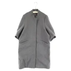 MARNI (マルニ) ウール 半袖ロングジップアップコート ジャケット グレーのサムネイル