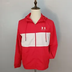 【美品】 アンダーアーマー　M サイズ　ウインドブレーカー　赤　ウインドジャケット　UNDER ARMOUR