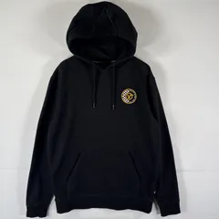 古着 バンズ VANS パーカー プルオーバー  フーディ スウェット 両面プリント ビッグロゴプリント SMALL  ブラック メンズ