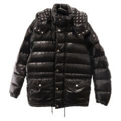 MONCLER (モンクレール) ×mastermind JAPAN AMBROISE 320964194905 マスターマインドジャパン アンブロワーズ ジップアップダウンジャケット 裏地スカル ブラック