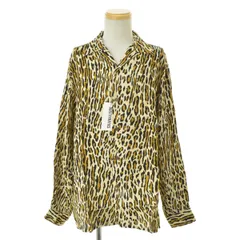 L縲晋ACKOMARIA縲?4AW 24FWE-WMS-HI02 LEOPARD HAWAIIAN SHIRT L/S 繝ｬ繧ｪ繝代?繝 繝上Ρ繧､繧｢繝ｳ髟ｷ陲悶す繝｣繝