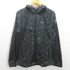 G■ナイキ/NIKE トレーニングジャケット/スポーツウェア【M】黒灰/men's/95【中古】■