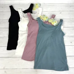 送料無料！　綿混　ブラなしで着られるパット付きタンクトップ　131　M/L/LL　レディース　インナー『 ル ソレイユ 』