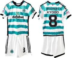 セルティックホーム 2023-2024年 上下セット　23/24　8番 KYOGO 古橋 サッカーユニフォーム　フットサルユニフォーム　激安　格安　安い　チーム販売可能です