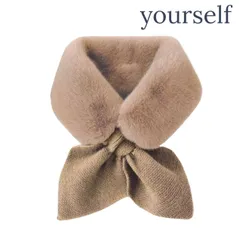 レディース　スカーフ　マフラー　フェイクファー　暖かい　ふわふわ　冬　かわいい　送料無料