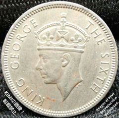 50 セント ジョージ 6 世 1951 銅ニッケル 香港 （中国）硬貨 50 Cents George VI Coin
