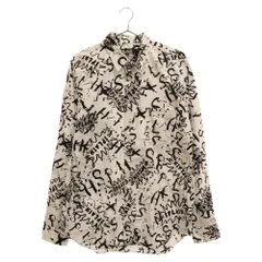 BLACK COMME des GARCONS (ブラックコムデギャルソン) 22SS バックジップ グラフィックプリント 長袖シャツ ホワイト 1H-B014のサムネイル