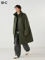 ユニクロ＋J オーバーサイズフーデッドロングコートSサイズ