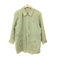 Burberry's バーバリーズ ロゴ刺繍コットンジャケット サイズ:11号 ロゴ釦/ドローコード ヴィンテージ   カーキ レディース / 240001160612