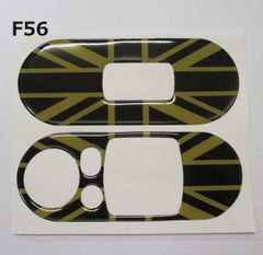 ミニクーパー　ウォールスイッチカバー　ユニオンジャック 黒・金　新品・送料込