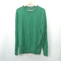 ◇ ⊇ Φ UNIQLO ユニクロ 長袖 ニット サイズXL グリーン系 メンズ E  【1410100061044】