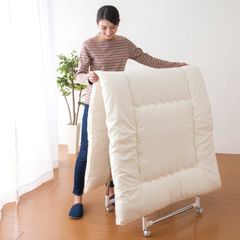 伸縮自在軽量スムーズハンガーラック 物干しスタンド 布団干し キャスター付き