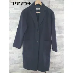 ■ GLOBAL WORK グローバルワーク 長袖 チェスター コート サイズL ネイビー系 レディース 【中古】 【1103240013836】