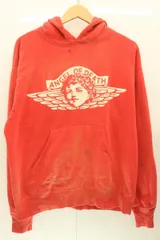 【中古】 SAINT MICHAEL メンズパーカー L ANGEL Hoodie SAINT MICHAEL L 赤 レッドのサムネイル
