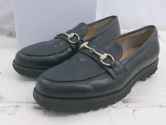 ◇ ◎ green label relaxing UNITED ARROWS シンプル ビットローファー シューズ サイズM ブラック レディース P  【1307250023476】