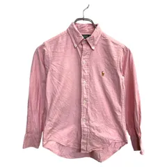 POLO RALPH LAUREN 長袖シャツ Mサイズ ポロラルフローレン ジュニアサイズ ピンク 古着卸 アメリカ仕入 t2410-3127