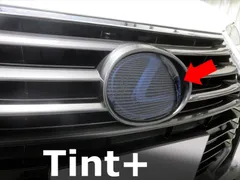 Tint+カット済み エンブレム スモークフィルム(スモーク20% 前後セット) レクサスGS 10系 後期 GS300h/GS450h AWL10/GWL10のサムネイル