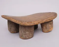 セヌフォスツール風　一本彫り　木製スツール　特注品　テーブル　椅子　家具素材楠