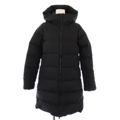 ザノースフェイス THE NORTH FACE WS Down Shell Coat ウインドストッパーダウンシェルコート ナイロン アウター ロング丈 フード ジップアップ ロゴ M 黒 ブラック NDW91964 /BBのサムネイル