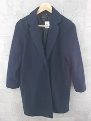 ■ AS KNOW AS  アズノゥアズ  長袖 チェスター ロング コート レディース ネイビー レディース  【中古】 【1002799685863】のサムネイル