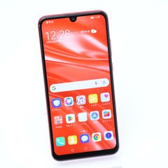 【液晶美品】SIMフリー HUAWEI nova lite3 コーラルレッド