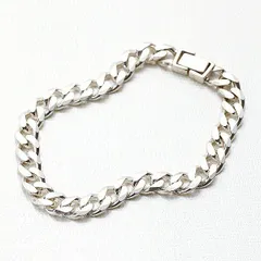 ブレスレット メンズ チェーンブレスレット シルバー925 スターリングシルバー 喜平チェーン 手首回り23.5cm クール カジュアル モード シンプル 定番 太め 幅広 プレゼント ギフト 送料無料 秋冬 大人気