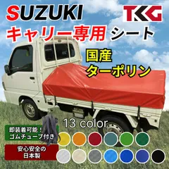 【ゴムチューブ付き】スズキ　キャリー　荷台シート　タポリン① 軽トラ　スロープタイプ