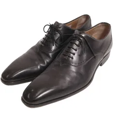 定価17.6万】Santoni レザー 内羽根式 ストレートチップシューズ26